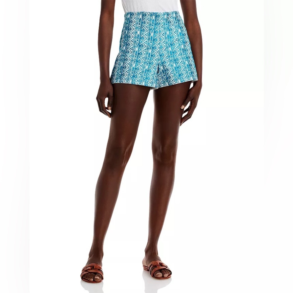Alice and Olivia Sherri Embroidered Shorts NWT Size 2 Gorgeous Teal